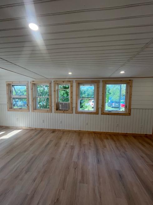 view of deck banister