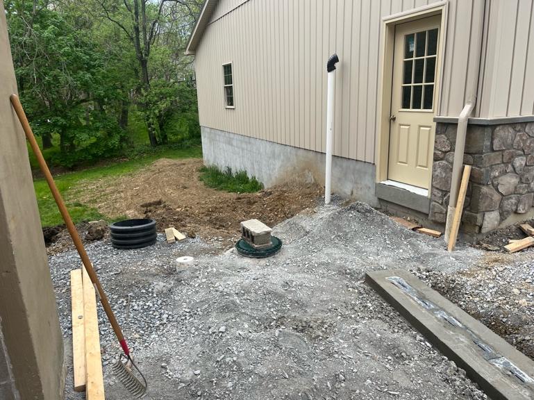 finished concrete deck